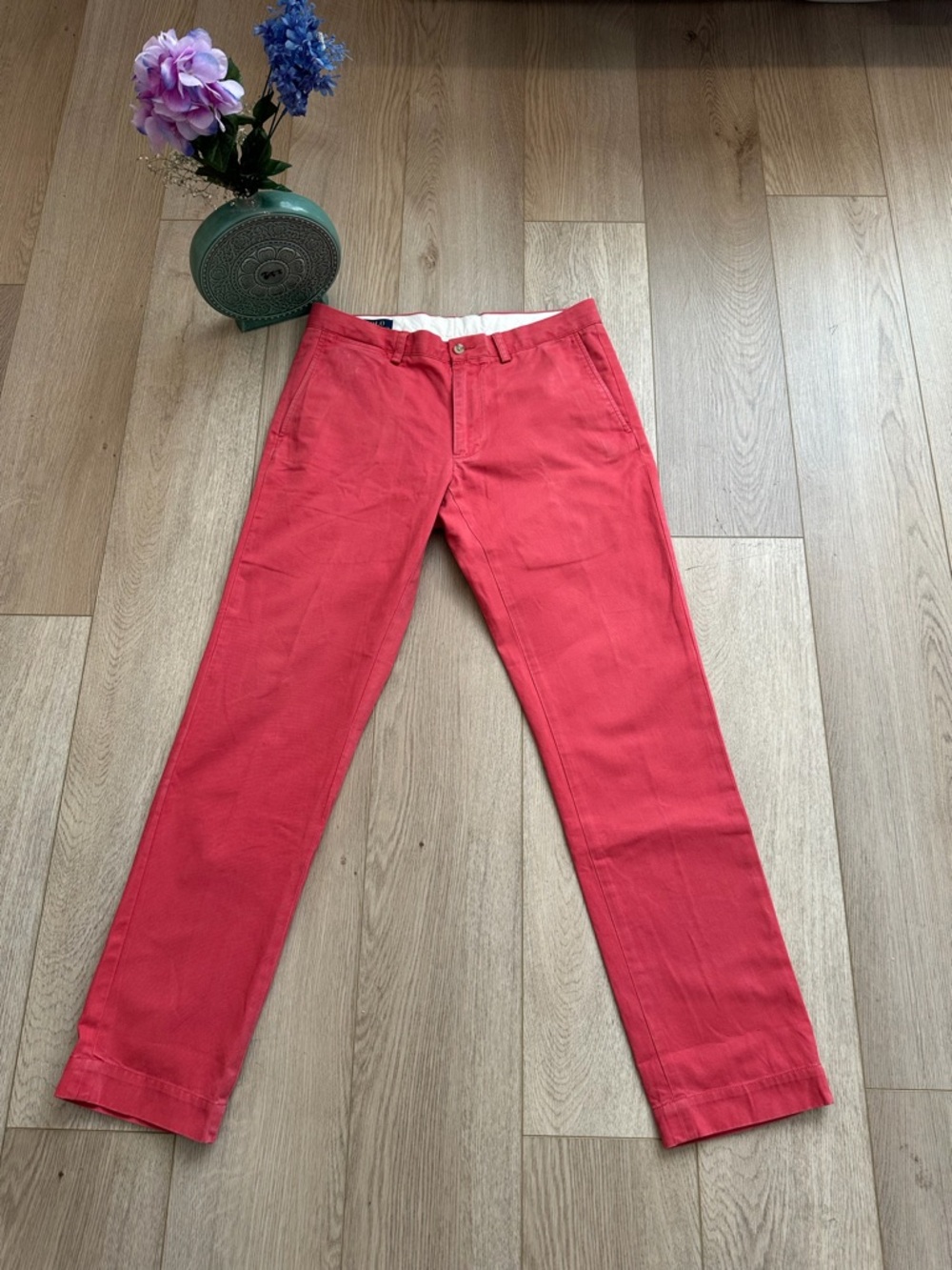 Polo by Ralph Lauren Coral Slim Chinos 100% cotton - Picture 2 of 6
